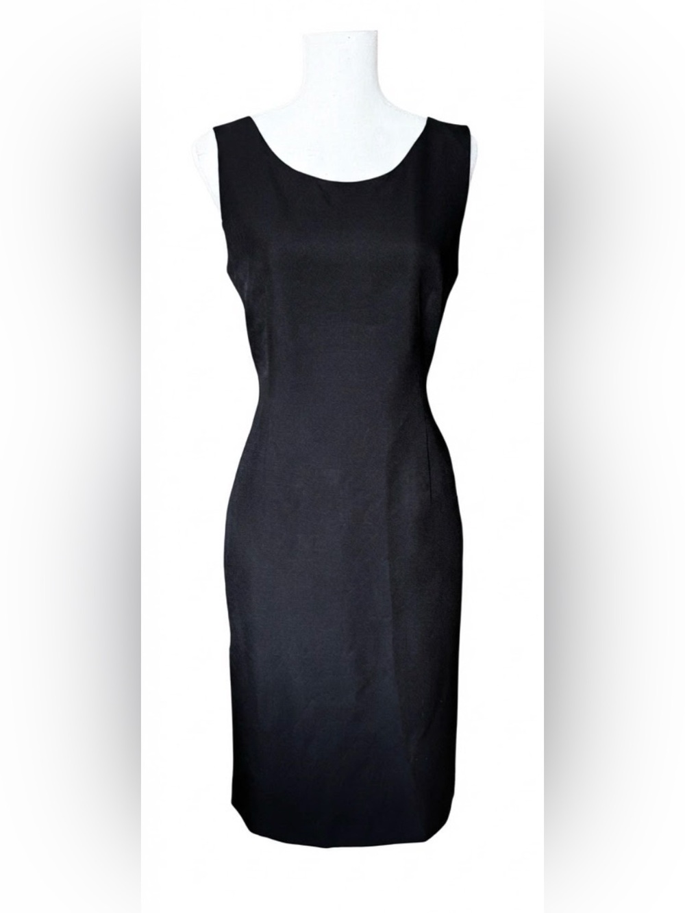 Evan Picone sleeveless black sheath dress Women’s size 10P | b